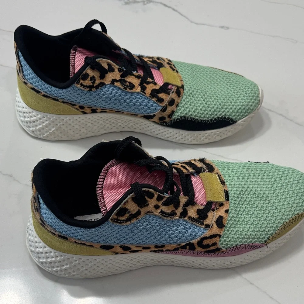 Steve Madden Multi-Color Leopard Mesh Sneaker